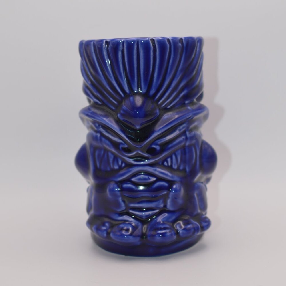 Tiki Farm 2001 Blue 5 inch Tiki (Drew Brophy Shellhead)